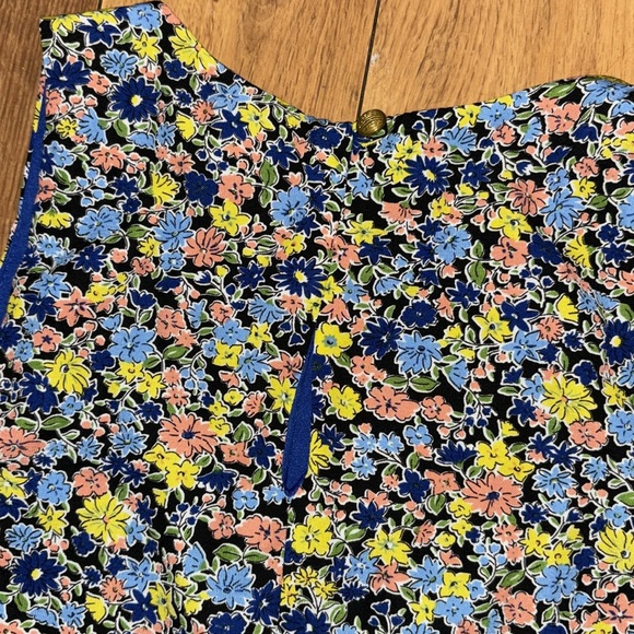 Blue Floral Jella Couture Dress - Small - Picture 5 of 5